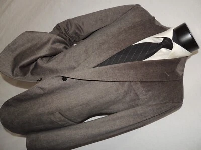 CHAQUETA ARMANI COLLEZIONI NORDSTRO MEN'A TERCIOPELO VERDE GRISÁCEO SLIM FIT 44 LARGA Foto 1 de 4