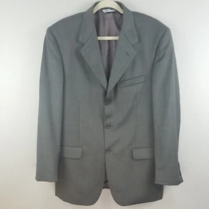 Lanificio Tessuti Super 120 Gris Traje Abrigo Blazer Gris Hecho en Italia - Imagen 1 de 8