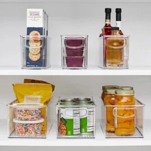 NEUF iDesign Linus bacs de rangement profond réfrigérateur garde-manger récipient lot de 6 pièces - Photo 1/8