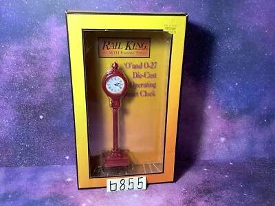 Relógio de rua fundido operacional MTH 30-1061 RailKing LN. - Imagem 1 de 4
