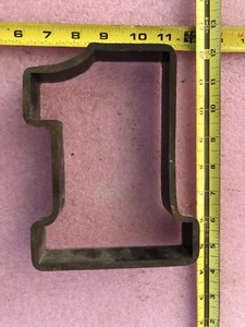 Clicker Press Die Forged for Paper Leather Foam etc “Number One” Needs Repair - Picture 1 of 8