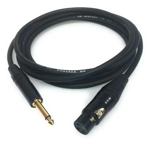 DG Systems - Cavo da XLR femmina a Jack mono 6.3mm per microfono - Made in Italy - Picture 1 of 1