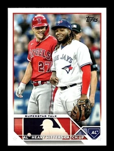 2023 Topps Series 2 Superstar Talk #396 Mike Trout / Guerrero - Picture 1 of 2