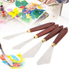 4Pcs Stainless Palette Knife Shaped Oil Painting Spatula Mixing Acrylic Scraper