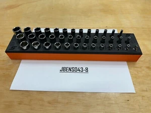 Snap-on Tools NEW ORANGE 39pc 1/4" Drive SAE Master Socket Foam Set 139STMSYFO1 - Picture 1 of 11