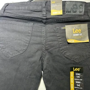 Boys Lee Dark Midnight Skinny Fit Straight Leg Size Skinny Fit 14 Regular  - Picture 1 of 8