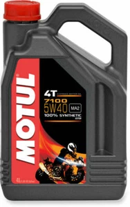 Motul 7100 4T Full-Synthetic 4-Stroke Engine/Motor Oil | 5W-40 (4 Liter) 104087 - Picture 1 of 1