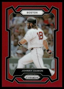2024 Panini Prizm Baeball JOHNNY DAMON RED PRIZM 252/299 #68 BOSTON - Picture 1 of 2