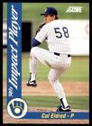 1992 Score Impact Players Cal Eldred Milwaukee Brewers #89