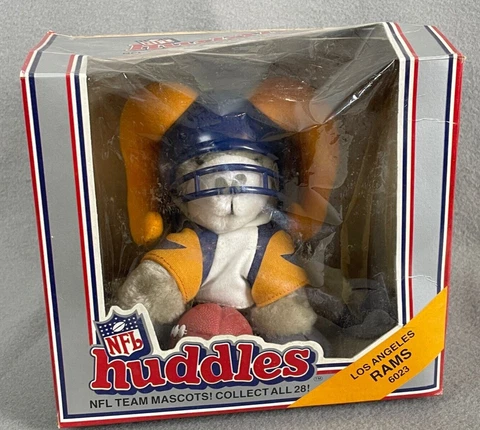 VTG Original NFL Tudor Games Huddles Los Angeles Plush Mascot 1983 Cover