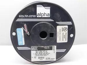 100' Alpha 5052C Xtra Guard PVC Steuerkabel 2 Leiter 20 AWG schieferfarben - Bild 1 von 3