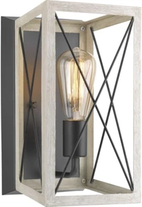 P710012-143 Briarwood Graphite One-Light Wall Sconce, , Black - Picture 1 of 12