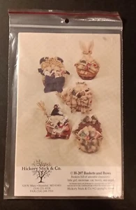 Hickory Stick Co - BASKETS & BOWS - H-207 LITTLE GIRL SNOWMAN CAT BUNNY & ANGEL - Picture 1 of 2