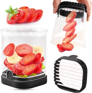 Fruit Slicer Cup | Strawberry Slicer | Banana Slicer | Grape Cutter | Egg Slicer - Picture 1 of 12