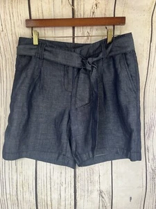 Ann Taylor abito pantaloncino donna cintura vita alta tasche anteriori denim colore 10 - Foto 1 di 14