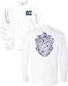 Theta Xi Fraternity Crest Long Sleeve Shirt - NEW - Picture 1 of 3