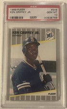 PSA 10 GEM MINT 1989 FLEER KEN GRIFFEY JR. SP ROOKIE RC #548 THE KID MARINERS