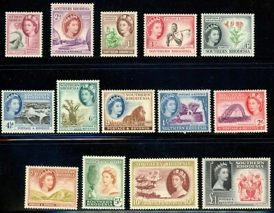 Southern Rhodesia  1953   Scott #81-94   Mint Never Hinged Set - Image 1 of 2