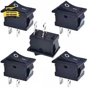 Interruptor basculante de barco 5 piezas encendido apagado 2 pines 2 posiciones SPST AC 250V 6A 125V 10A, a presión - Imagen 1 de 5