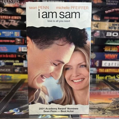 I Am Sam 2001 VHS Tested Sean Penn Dakota Fanning Michelle Pfieffer Family Drama - Image 1 of 4
