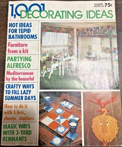 Vintage 1970s Magazine 1001 Decorating Ideas Summer 1972 Home Decorating Ideas - Picture 1 of 4