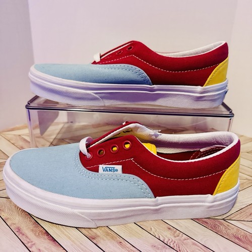 VANS ERA Retro Arcobaleno Multicolore Bambini 3 Blu Magenta Giallo VN0A4UHX7V6