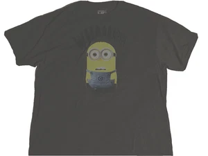 Despicable Me Minion Herren T-Shirt XXL Whaaaa?!?! Graues Kurzarmhemd - Bild 1 von 9