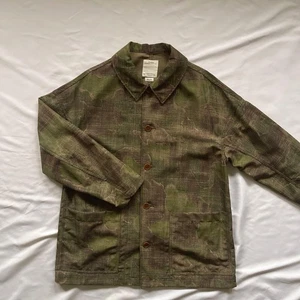 visvim WHITEOAK CAMO Coverall Wool Linen Blend Size 3 21SS Relaxed Fit - Picture 1 of 8