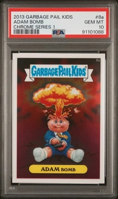 2013 Topps Garbage Pail Kids Chrome Series 1 ADAM BOMB 8a Card PSA 10 GEM MINT - Image 1 of 2