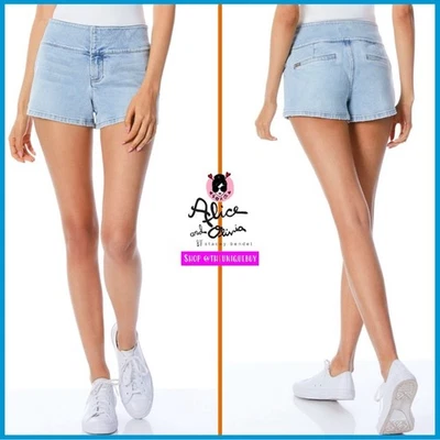 Shorts jeans azul lavagem Alice + Olivia Olivia TAMANHO 24 - Imagem 1 de 4