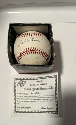 AL KALINE AUTOGRAPHED OAL BASEBALL!  Tigers!  HOF! - Image 1 of 3