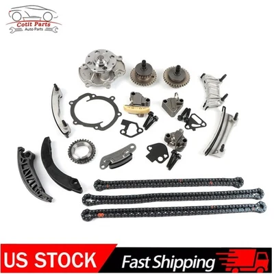 Timing Chain Kit Water Pump For 2011-2015 GMC Acadia 2007-2011 Cadillac STS 3.6L - Image 1 of 4
