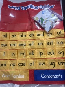 Learning Resources Word Families Center Pocket Chart With Picture & Letter Cards - Picture 1 of 4