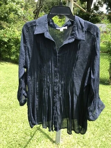 Carolyn Taylor Bluse, 1 X, dunkelblau, Button Down - Bild 1 von 5