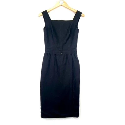Vestido de Noche Vintage VALENTINO Negro Cóctel Talla 4 Jackie O Clásico LBD Foto 1 de 4