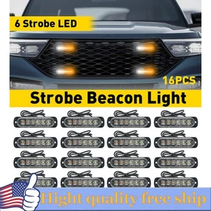AUXITO 16 Pods LED Grille Side Marker Strobe Light Module Set w/ Control System - Picture 1 of 13