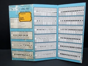 Tarjeta de referencia para el microordenador VIC-20, Nanos System Corp., 1983 - Imagen 1 de 5