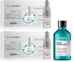 2 X OmeGa 6 Anticaida 10X6ML + Shampoo Inconfort Discomfort 300ML LoréaL - Imagen 1 de 1