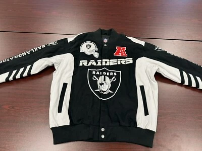 OAKLAND RAIDERS NFL 男式夹克尺寸 3XL,刺绣,全新带标签免费送货! — 第 1/4 张图片