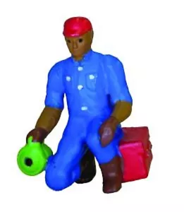7001-1 MODEL POWER O Lighted Fig. Man w/Flashlight o gauge train worker - Picture 1 of 2