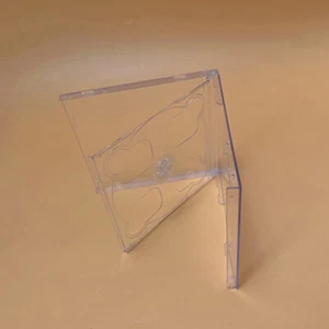 Empty CD Case PP Plastic Milky Transparent CD Case CD Case Capacity 2 Discs - Picture 1 of 7