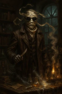 INVISIBLE MAN PAINTING Fine Art Print 13x19 Limited 1/30 Horror Monster - Picture 1 of 1