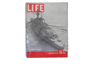 Life Magazine November 20, 1940 with German Raider "Deutschland" on cover - Foto 1 di 1