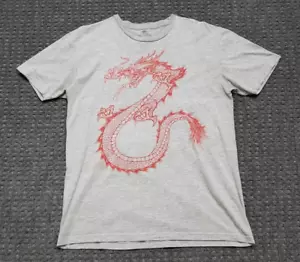 Bacardi Herren Large Grau T-Shirt Drache Beere Rum Werbeausgabe - Bild 1 von 15
