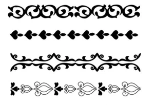 Mylar design stencil border stencil 4 styles - Bild 1 von 1