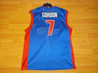DETROIT PISTONS BEN GORDON # 7 JERSEY BY ADIDAS MEN SIZE LARGE VINTAGE BEAUTIFUL - Image 1 of 4
