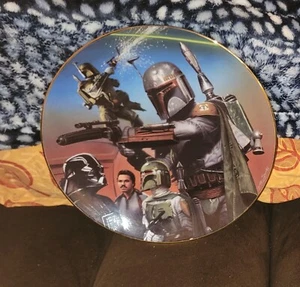 Hamilton Sammlerplatte Star Wars Boba Fett Helden & Schurken Sklave 1 SIGNIERT - Bild 1 von 2