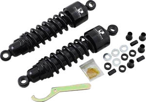 Progressive 12" Black 412 Series Rear Heavy Duty Shocks For 06-25 Harley Touring - Picture 1 of 2