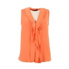 KENNETH COLE Top Orange Sleeveless Size XS GL 139