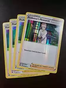 Pokemon TCG - X4 Professor's Research 062/073 Holo Rare - playset NM/M - Picture 1 of 2